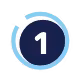 Icône numérotée 1